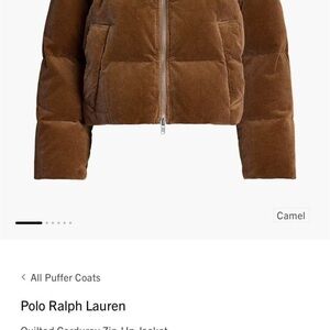 Polo by Ralph Lauren Brown Quilted Corduroy Jacket